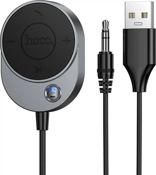 Bluetooth аудио ресивер HOCO E150 BC56 BT5.4 USB - 3.5mm Male 1.5m Grey (46126)