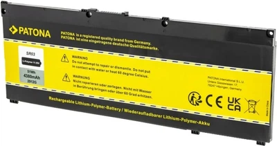 Акумулятор PATONA 2912 для HP SR03-H 917724-855 HSTNN-DB7W