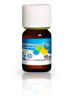 Суспензія Альбендазол 10% O.L.KAR. 10 мл