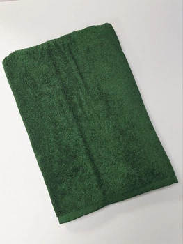 Полотенце махровое банное Parisa Home Flat 70*140 Зеленое