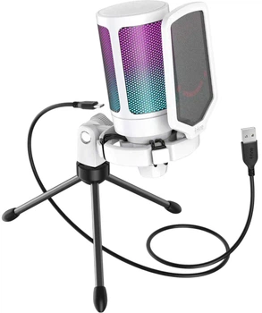 Mikrofon Fifine A6VW White z podświetleniem RGB (4820216978841)