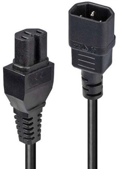 Мережевий подовжувач Lindy C14 - C15 3 m Black (4002888304023)