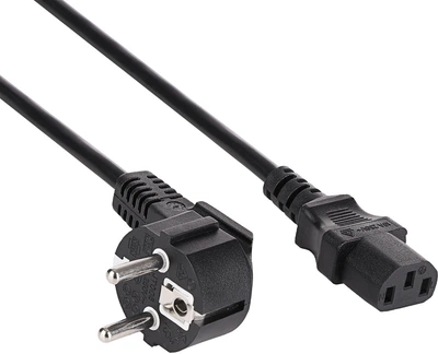 Кабель живлення Akyga CEE 7/7 - IEC C13 5 m Black (AK-PC-05S)