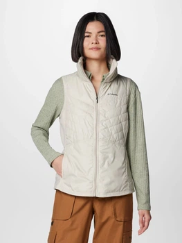 Теплый жилет короткий женский Columbia 825332063 2X Бежевый (1159862447)