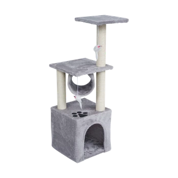 Кігтеточка для котів Rebel Animals RA-1002 30x30x92 см Grey (5901890130387)