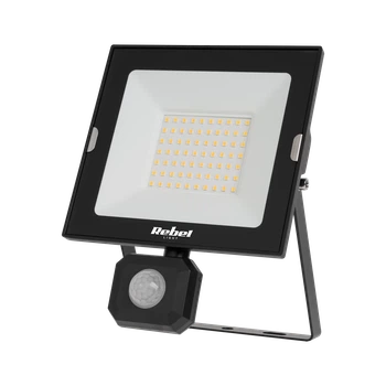 Прожектор LED REBEL 50W с датчиком движения и сумерек, 6500K (URZ3619)