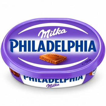 Крем-Сир Вершковий з Шоколадом Мілка Philadelphia Milka 150 г