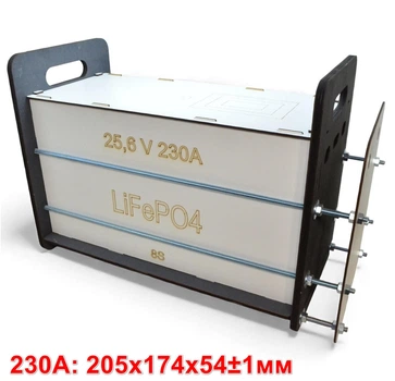Корпус Економ для LiFePO4 - 230х8s EVE (230Ah 230Ач на 8 комірок 24V) Бокс Акумуляторів (Розбір) Дерев'яний Ящик Коробка для Елементів Батарей