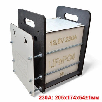 Корпус Эконом для LiFePO4 - 230х4s EVE (230Ah 230Ач на 4 ячейки 12V) Бокс Аккумуляторы (Разбор) Деревянный Ящик Коробка под Элементы Батареи