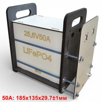 Корпус Эконом для LiFePO4 - 50х8s EVE (50Ah 50Ач на 8 ячеек 24V) Бокс Аккумуляторы (Разбор) Деревянный Ящик Коробка под Элементы Батареи