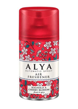 Змінний балон освіжувача повітря Alya Automatic Spray Magnolia & Cherry Blossom 250 мл