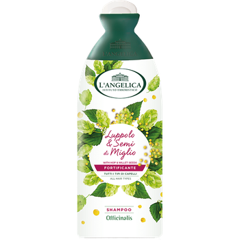 Шампунь L'Angelica Officinalis с хмелем и семенами проса укрепляющий для всех типов волос