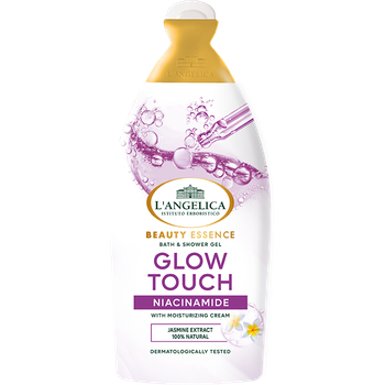 Гель для ванни та душу L'Angelica Beauty Essence Glow Touch з ніацинамідом та екстрактом жасмину 500 мл