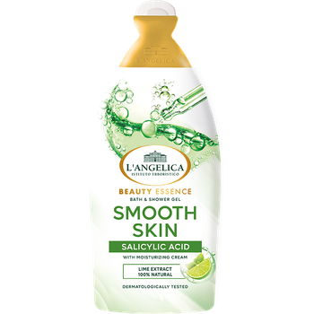 Гель для ванны и душа L'Angelica Beauty Essence Smooth Skin с салициловой кислотой и экстрактом лайма 500 мл