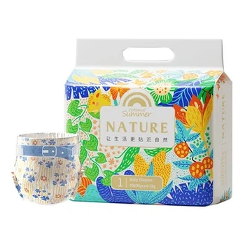 Подгузники Shengxiaguangnian Nature S (4-8 кг), 48 шт