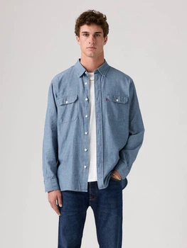 Сорочка джинсова чоловіча Levi`s 596445825 2XL Синя (1162958760)