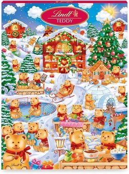Адвент календарь Lindt Chocolate Teddy Hidden Object Advent Calendar 265 г