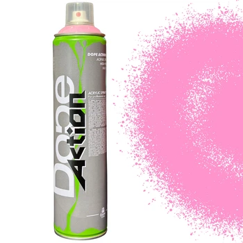 Аэрозольная краска Dope Action D-40 Shock Pink (Розовый) 600 мл