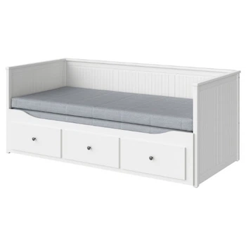 Раскладной диван - кровать с 2-мя матрасами IKEA HEMNES / ÅGOTNES белый 80х200 см 794.281.17