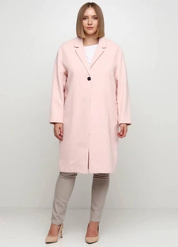 Пальто жіноче демісезонне H&M 0422757 40/10 (M-L) Рожеве