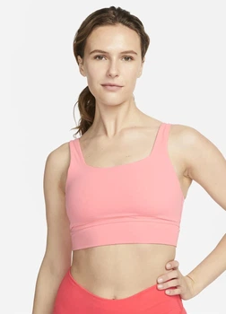 Спортивний топ жіночий Nike Alate Ellipse Women's Medium-Support Padded Longline Sports Bra S Кораловий DO6619-611