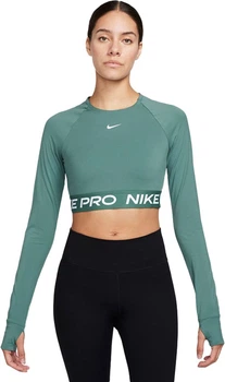 Спортивний топ жіночий Nike Pro 365 Long Sleeve Top M Зелений FV5484-361