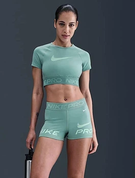 Спортивний топ жіночий Nike Pro Turquoise S Бірюзовий HV3673-017