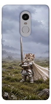 Чехол для Xiaomi Redmi Note 4X с принтом Knight kitten