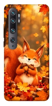 Чехол для Xiaomi Mi Note 10 с принтом Осіннє білченя