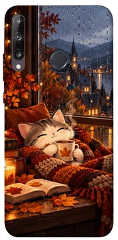Чехол для Huawei P40 Lite E с принтом Осінній настрій