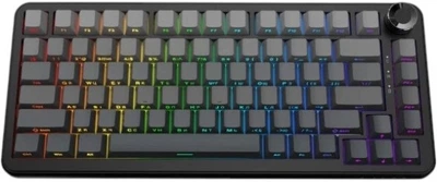 Klawiatura mechaniczna bezprzewodowa Ajazz AK820 Max Plus White Birch Switch Black/Gray (AK820-MAX-WB-S-G)