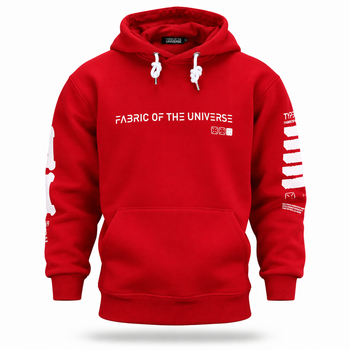 Худі Fabric of the Universe червоне оверсайз з принтом M (22-572-203)