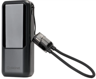 УМБ Platinet 10000 mAh 20W PD 1 x USB-C + 1 x USB-A Black (PMPB1020P)