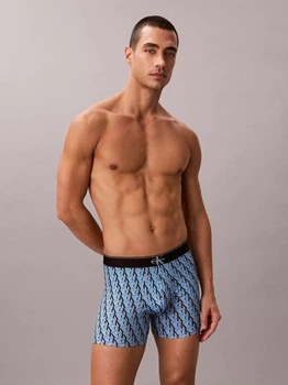 Труси боксери чоловічі Calvin Klein NB4495-2OT(Stepping Logo Gulf Blue) M Блакитний (199156167306)