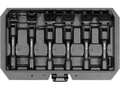 Набор накидных открытых шарнирных ключей YATO 3/8" 12-18 мм 6 шт (YT-01440)