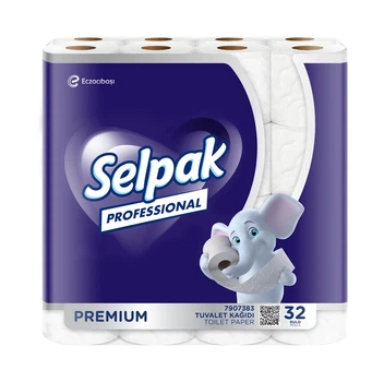 Папір туалетний Selpak Professional Premium целюлозний 3 шари 32 рулони (8690530071094)