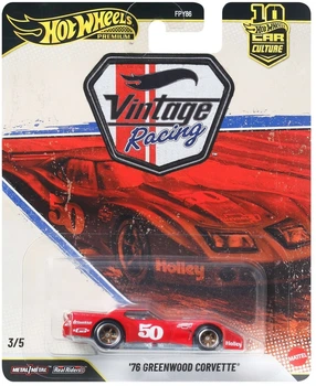Kolekcjonerski samochodzik Hot Wheels Premium Car Culture Vintage Racing '76 Greenwood Corvette 1:64 (FPY86/JKF24) (194735347865)