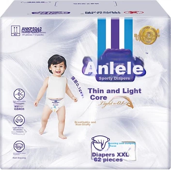 Підгузки Anerle Light Core XXL (від 15 кг), 62 шт