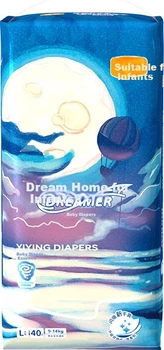 Подгузники Yiying New Dreamer L (8.5-11.5 кг), 40 шт