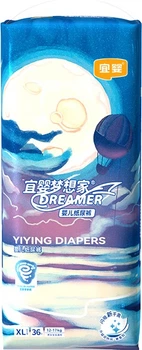 Подгузники Yiying New Dreamer XL (11.5-13.5 кг), 36 шт