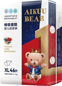 Подгузники AIKUUBEAR XL (11.5-14 кг), 46 шт