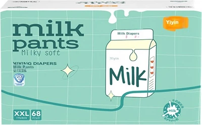 Подгузники Yiying Milk XXL (13.5-16 кг), 68 шт