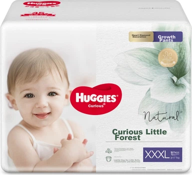 Підгузки-трусики Huggies Little Forest XXXL (від 17 кг), 112 шт (4 x 28)