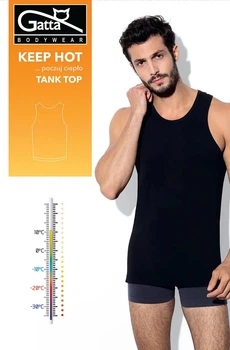 Чоловіча термобілизна майка GATTA TANK TOP KEEP HOT чорний XL (13723)