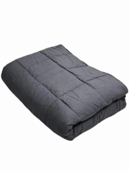 Тяжка (обтяжена) ковдра BLANKET вагою 6 кг 135*200 см Сіра
