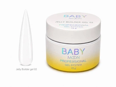 Гель-желе для наращивания ногтей BABY Moon Jelly Builder Gel №02, 15 мл