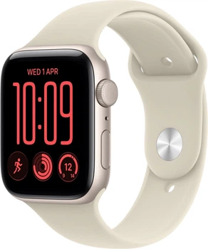 Smartwatch Apple Watch SE 3 (2026) GPS 44mm Starlight Aluminium Case with Sand Sport Band - M/L (MJL54)