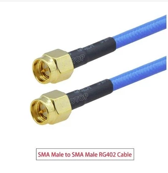 Пигтейл (переходник) SMA-male (штырь) - SMA-male (штырь), кабель RG-402, 75 см