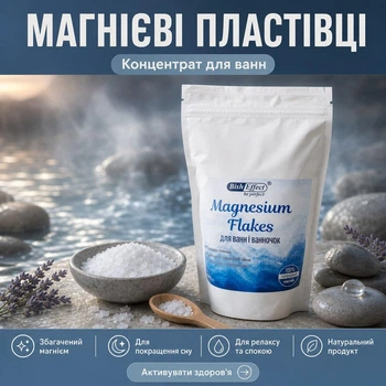 Магнієві пластівці BishEffect Бішофіт Полтавський концентрат для ванн 2000 г