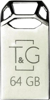 Флеш накопичувач USB 64Gb T&G Metal TG110, Silver, USB 2.0 (TG110-64G)